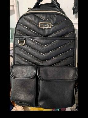 Itzy Ritzy Black Studded BossBabe Backpack Limited edition